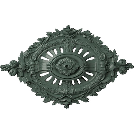 Ekena Millwork Antonio Ceiling Medallion, Hand-Painted Cloud Burst, 35 7/8"W x 22 1/2"H x 4 3/8"P CM35X22ANCBF